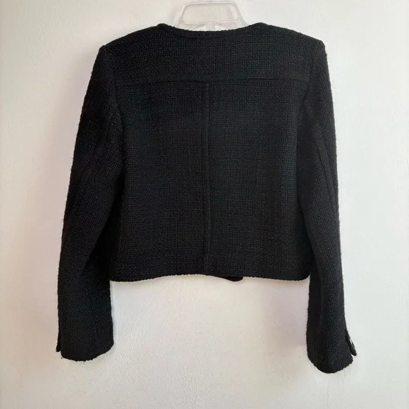 REISS Esmie Cropped Jacket Double Breasted Wool Blend Size 6 - Picture 2 of 13